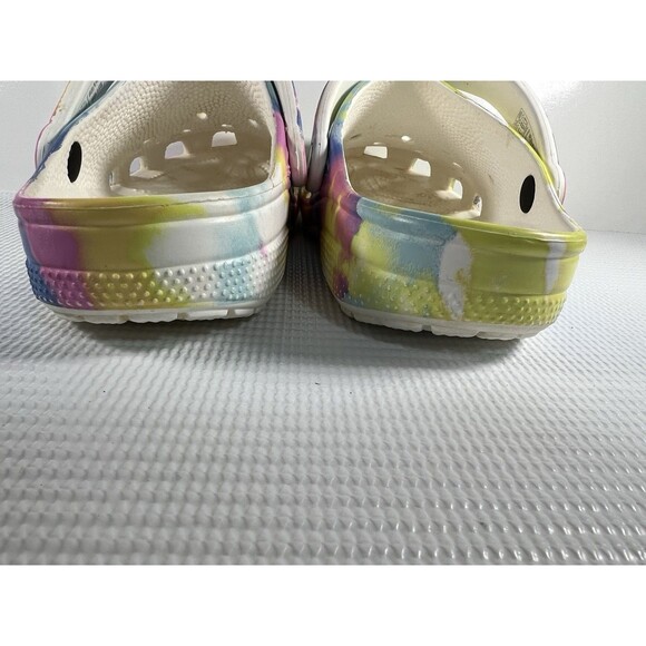 CROCS Classic Tie Dye Adult Clogs Men-8; Women-10 Casual Water Sandals Multi - Picture 4 of 6